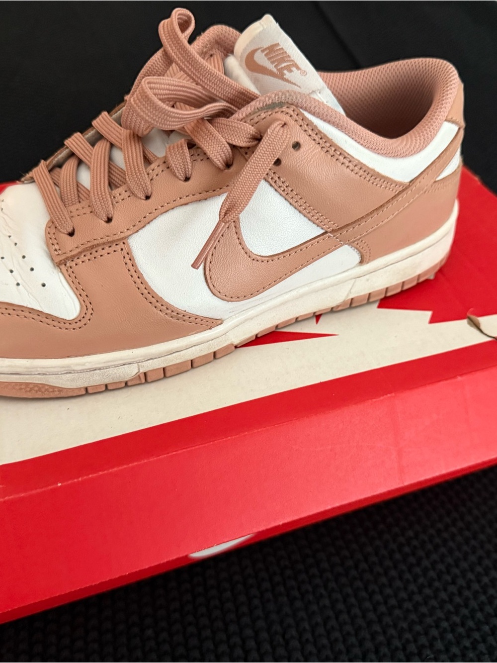 Nike Dunk Low White and Rose Whisper